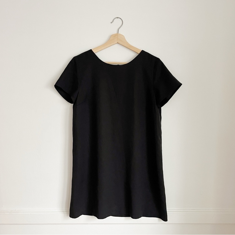 Lulu's Black Tencel Shift Dress Size Medium